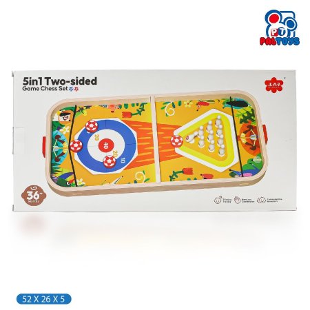 طاولة العاب خشبية متعددة الوظائق 3×1